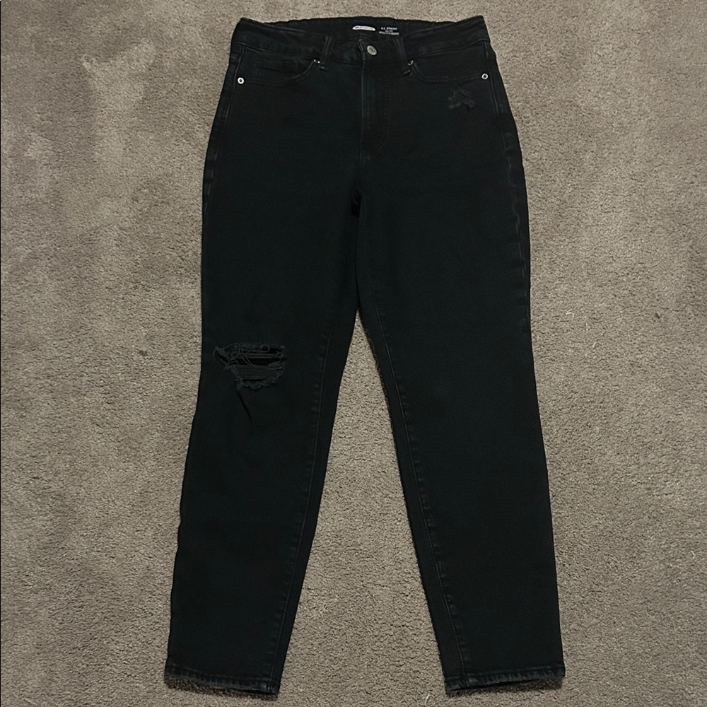 Old Navy Women's Black Straight Leg Jeans
